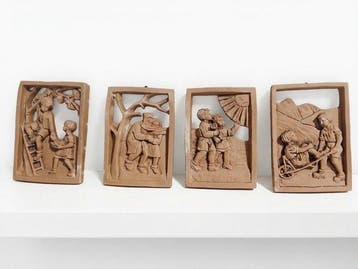 Wanddecoratie (4) - Duitsland - 4 Seizoenen Relief Wandplaat