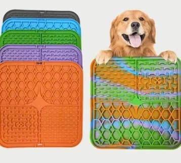 Honden Lick Mat – Silicone Slow Feeder enamp; Bad Distractie, Dieren en Toebehoren, Verzenden, Nieuw