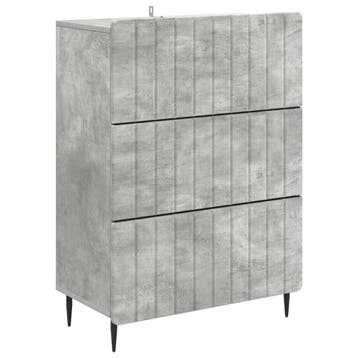 vidaXL Ladenkast Betongrijs 66 x 34,5 x 92 cm Bewerkt hout, Verzenden, Nieuw