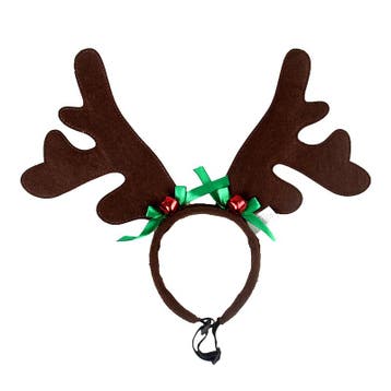 Kersthaarband voor hond of kat bruin gewei (Kerstmis), Ophalen of Verzenden, Nieuw