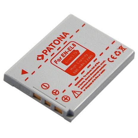 Nikon EN-EL8 accu (Patona), Audio, Tv en Foto, Accu's en Batterijen, Nieuw, Verzenden