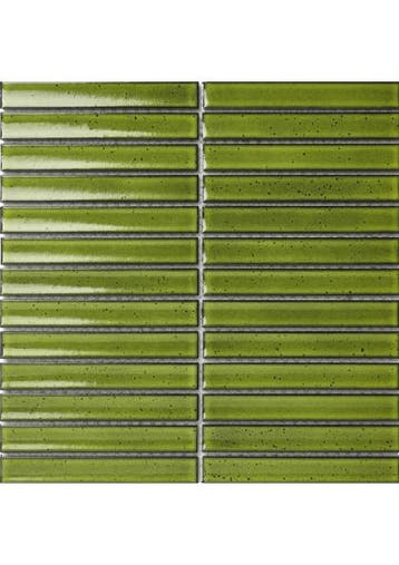 The Mosaic Factory Sevilla KitKat Green Glossy | mozaïekteg, Doe-het-zelf en Verbouw, Ophalen of Verzenden, Nieuw