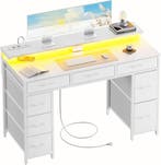 Bureau - Computertafel - Computerbureau - 120x50x74 cm - Wit, Verzenden, Zo goed als nieuw