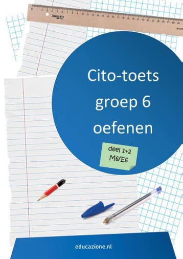 Cito-toets Oefenen Groep 6 M6 en E6 / Cito-toets groep 6, Verzenden, Zo goed als nieuw