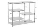 industrieele plank DURA STEEL 90cm zwart metalen console -, Ophalen of Verzenden, Nieuw