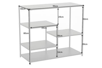 industrieele plank DURA STEEL 90cm zwart metalen console -, Ophalen of Verzenden, Nieuw