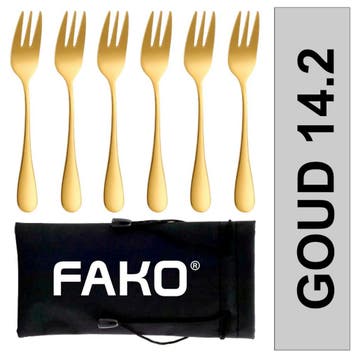 Fako Bijoux - Gebaksvork / Dessertvork Classic - Vorkjes -, Verzenden, Nieuw
