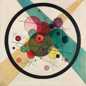 Wassily Kandinsky (1866-1944) - Circles in a Circle, 1923., Antiek en Kunst
