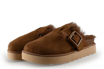 Colors of California Pantoffels in maat 40 Cognac, Overige kleuren, Verzenden, Zo goed als nieuw, Pantoffels of Sloffen