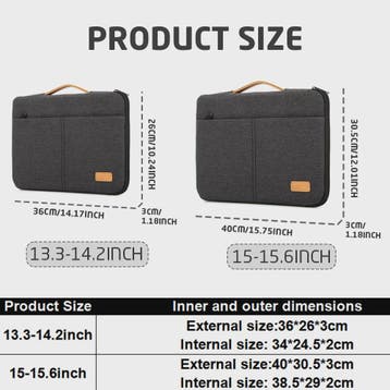 Waterdichte Laptop Sleeve Tas 13.3-15.6 Inch met Schokabsorb, Verzenden, Nieuw