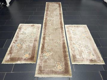 China Zijde 3-delig - Tapijt - 340 cm - 70 cm, Nieuw