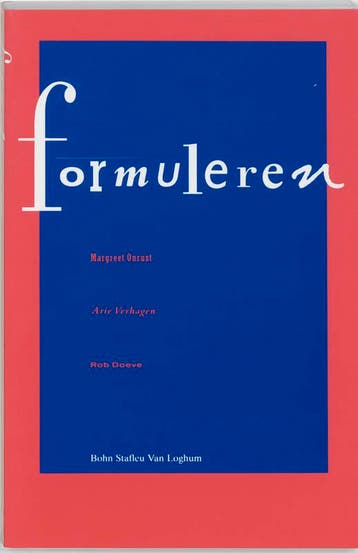 Formuleren - A. Verhagen 9789031315918, Verzenden, Gelezen, A. Verhagen