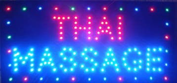 Thaise Massage LED bord lamp verlichting lichtbak reclamebor, Verzenden, Nieuw