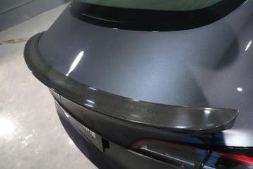 CarbonWorks Achter Ducktail Spoiler Carbon Tesla Model 3, Auto-onderdelen, Ophalen of Verzenden, Nieuw, Achter, Achterklep
