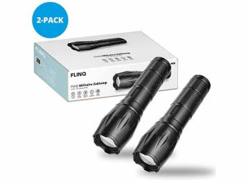 Flinq zaklamp - Military Flashlight - 2-pack, Verzenden, Nieuw