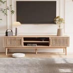 TV-Meubel 150 cm – Houten Kast met Deuren en Planken, Verzenden, Nieuw
