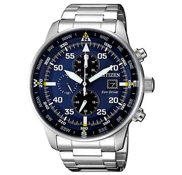 Citizen CA0690-88L chronograaf Eco-Drive herenhorloge 44 mm, Sieraden, Tassen en Uiterlijk, Horloges | Heren, Staal, Verzenden