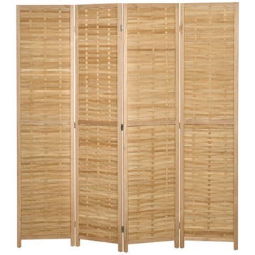 TRUUSK Bamboe Kamerscherm 160 x 170 cm - Opvouwbaar en Priva, Verzenden, Nieuw