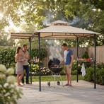 Barbecuepaviljoen Maracaibo met luifel, weerbestendig, winds, Tuin en Terras, Verzenden, Nieuw