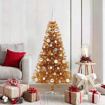 vidaXL Kerstboom Goud 150 cm PET, Diversen, Verzenden, Nieuw