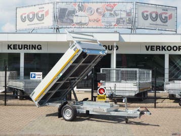 Eduard achterwaartse kipper 256x150 1350kg electrisch, Auto diversen, Aanhangers en Bagagewagens, Ophalen of Verzenden, Nieuw
