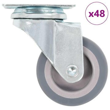 vidaXL 48 st Zwenkwielen 50 mm, Verzenden