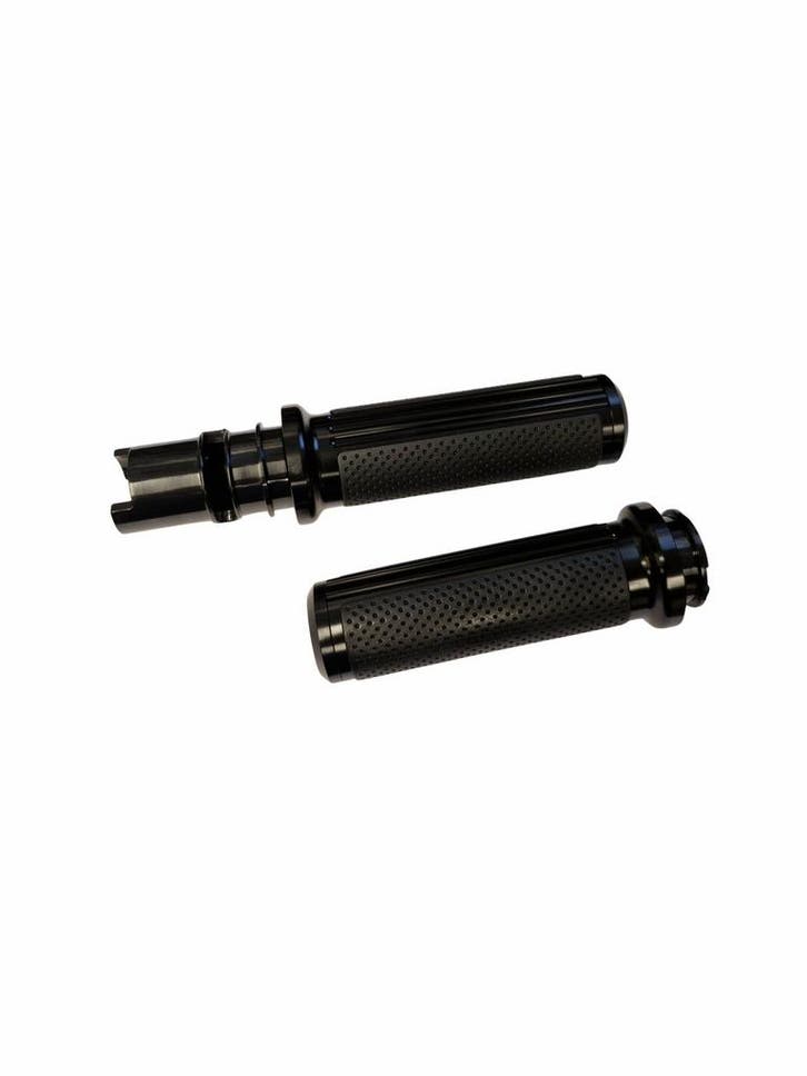1 Handvatten | WLC | ALU-Rubber | Harley Davidson | 23-on, Motoren, Onderdelen | Harley-Davidson, Nieuw, Verzenden