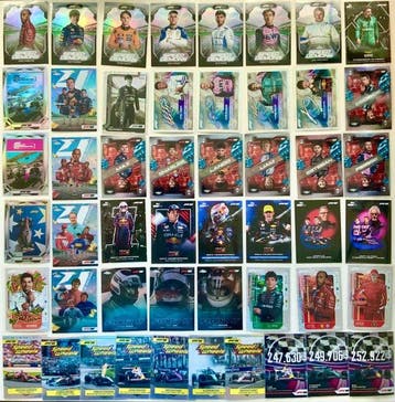 2025 Topps Max Verstappen, Lewis Hamilton inserts, signature, Nieuw