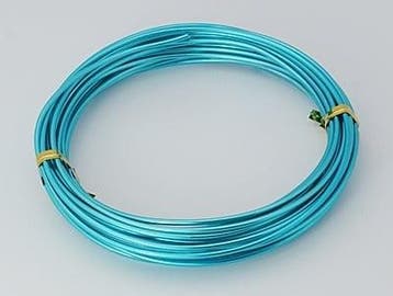 Aluminium draad 2mm dik, 5m per rol Turquoise, Ophalen of Verzenden, Nieuw, Draad