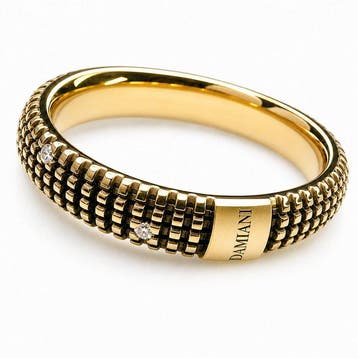 Damiani - Ring - 18 karaat Geel goud - 0.07ct. tw. Diamant, Nieuw