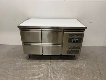 RVS Ecofrost Koelwerkbank 4 Laden 136 cm 230V Horeca, Ophalen of Verzenden, Gebruikt