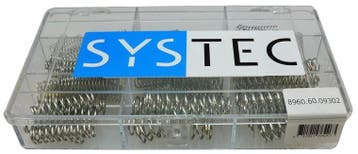 drukveer verzinkt Systec assortiment doos 9-vaks, Nieuw