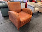 Chesterfield Maarssen !! Vintage Camel schapenleren Fauteuil, Huis en Inrichting, Fauteuils, Ophalen, Gebruikt, Leer, CHESTERFIELD