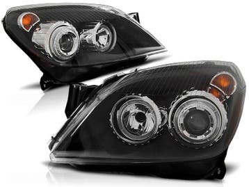Koplampen Opel Astra H Angel Eyes zwart, Ophalen of Verzenden, Nieuw
