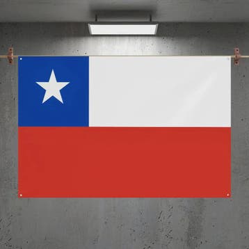 Chileense Vlag Wandkleed - HD Print, Decoratie voor Kamer, F, Verzenden, Nieuw