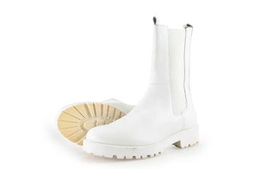 Nelson Chelsea boots in maat 41 Wit, Verzenden, Wit, Overige typen, Zo goed als nieuw