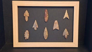 prehistorie vuursteen Pijlpunt - 120 mm (Zonder