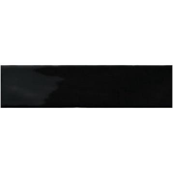 Sottocer Block Wandtegel - 7.6x30 cm - Hoogglans Zwart, Ophalen of Verzenden, Nieuw