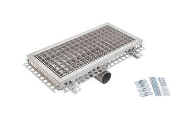 Bakgoot rvs 600x300mm centrale afvoer ø75mm horizontaal, Verzenden, Nieuw in verpakking
