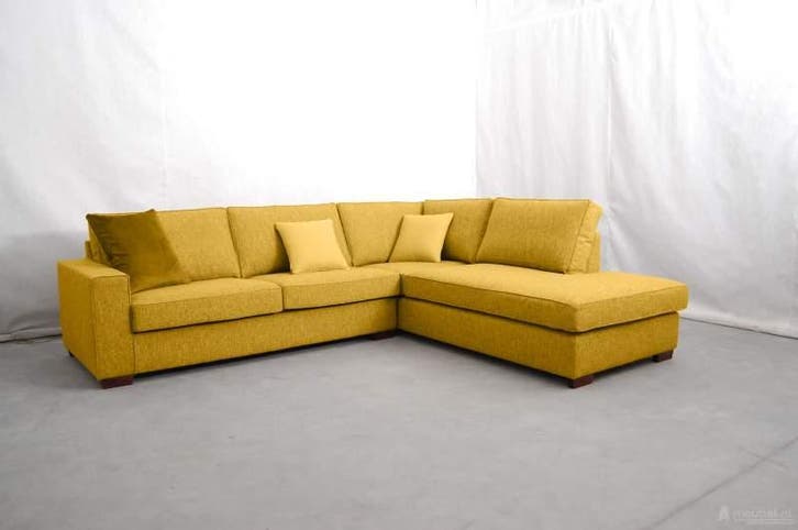 Hoekbank Frederiksoord - hoekbanken - Geel, Huis en Inrichting, Banken | Sofa's en Chaises Longues, 150 cm of meer, Nieuw, 200 tot 250 cm