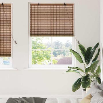 vidaXL Rolgordijn Bruin 110 x 220 cm Bamboe, Verzenden, Nieuw, Bruin