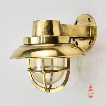 Wandlamp - Messing, Glas