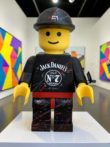 WASE - Speelgoed figuur JACK DANIEL’S FIGURINE LEGO 45 cm -, Nieuw