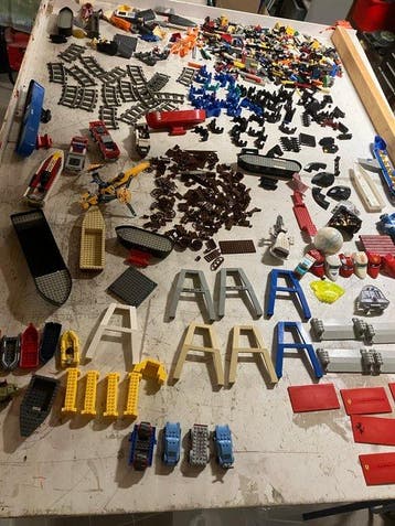 Lego Onderdelen - 6400 gram LEGO waaronder castle, Nieuw
