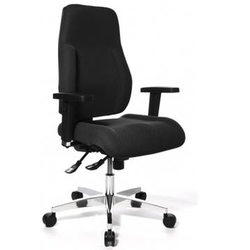 Bureaustoel | Met Armleuning | Stof | Zwart | Ergonomisch, Huis en Inrichting, Bureaus, Verzenden, Nieuw