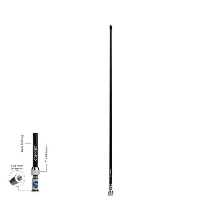 Scout Polyester VHF Antenne Quick 1 lengte 1 meter Zwart Qui, Verzamelen, Scouting, Nieuw, Ophalen of Verzenden
