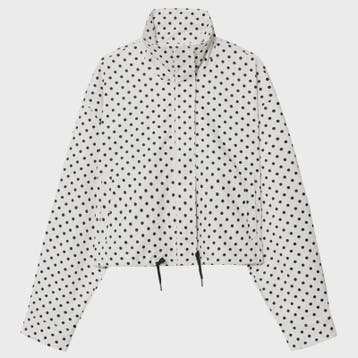 Dames Bomberjack met Polka Dots - Oversized Crop Jacket voor, Verzenden, Nieuw