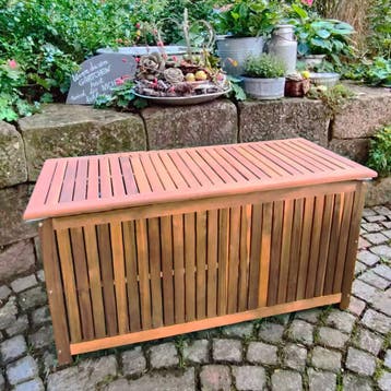 Kussenbox Acaciahout 115x50x59cm Binnenvoering 205L, Verzenden, Nieuw