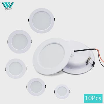 Set van 10 LED Downlighters Wit 5W-18W Rond Plafondlamp DC 1, Verzenden, Nieuw