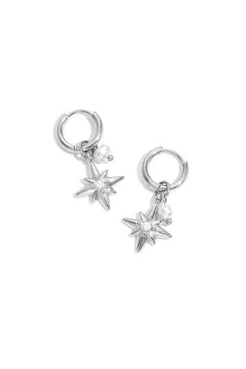 Goudlief Oorringetjes met parel en ster hangers (Oorbellen), Sieraden, Tassen en Uiterlijk, Oorbellen, Verzenden, Nieuw, Zilver
